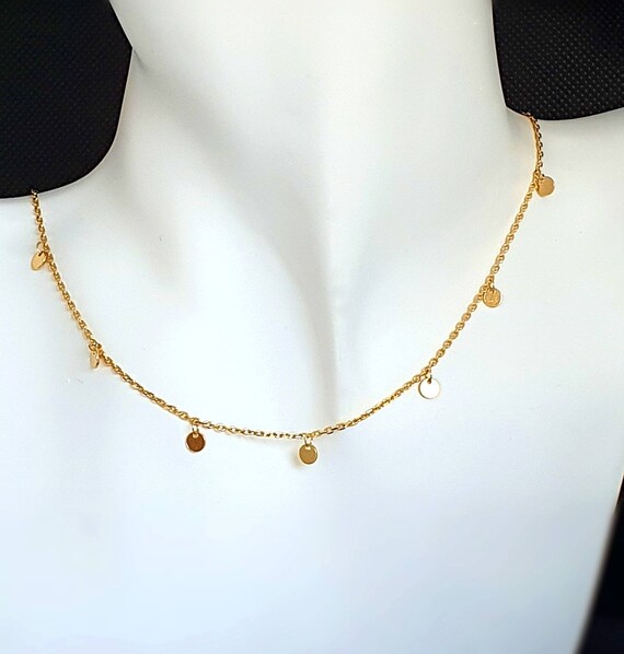 Sterling silver gold plated deals necklace