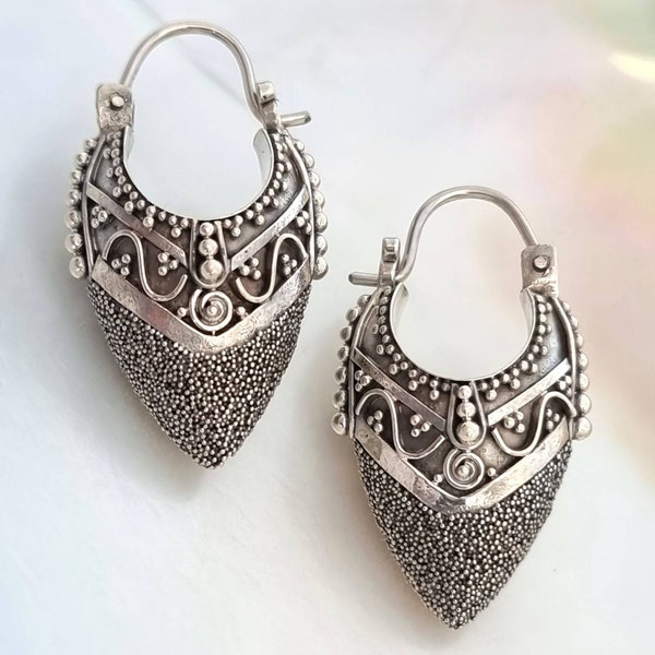 Balinesische Ohrringe Silber 925