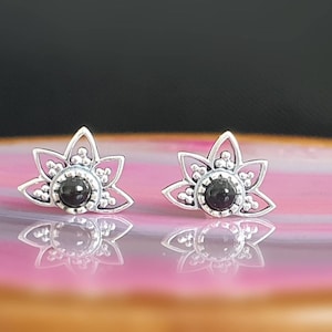 Flower earrings silver 925