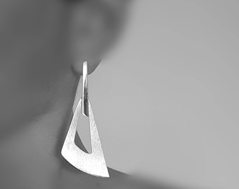 Sterling silver 925 statement earrings