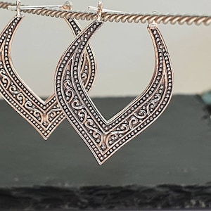 Ohrringe Silber, Creolen Sterling Silber 925