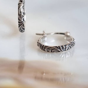 925 silver hoop earrings, sterling silver earrings
