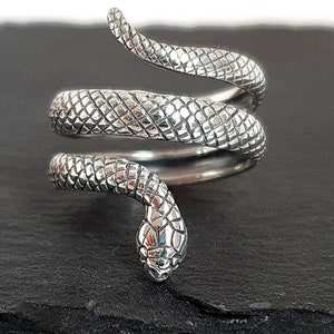 925 silver ring snake