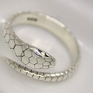 925 silver ring snake