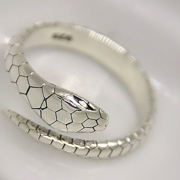 Bague serpent en argent 925