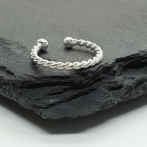 Ohrklemme Silber, Ear Cuff Sterling Silber 925, Ohrmanschette, Minimalistisch