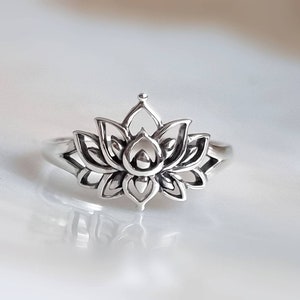 Lotus Ring - Sterling Silver 925