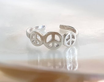 Toe ring silver, sterling silver 925