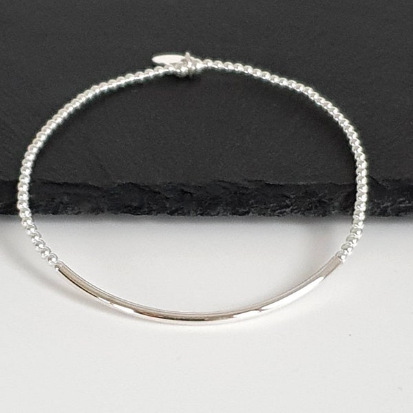 925 Silber Kugelarmband- 2mm