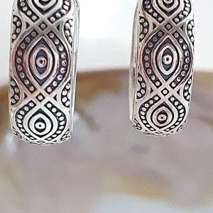 Hoop earrings silver 925