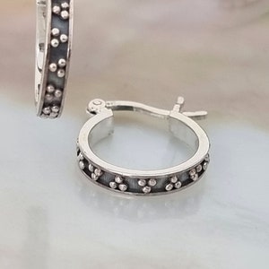 Hoop earrings silver 925