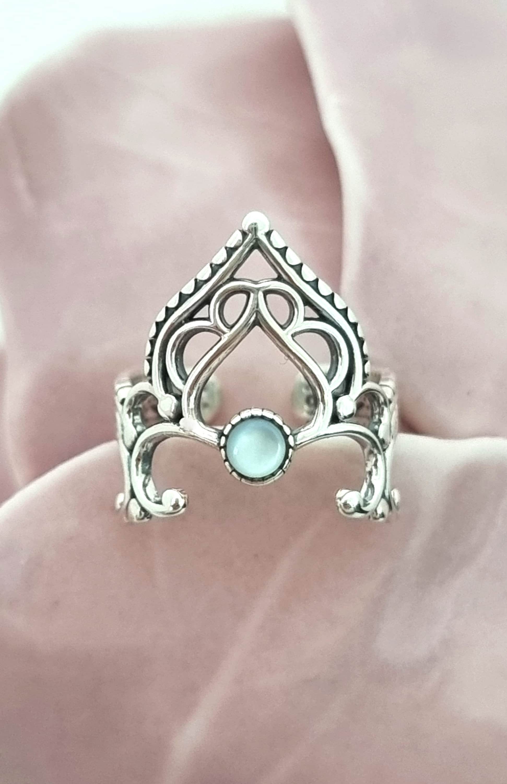 Bague D'Orteil En Argent Sterling 925 Plaqué Or Noir – Design Filigrane En X, Fait Main - 3