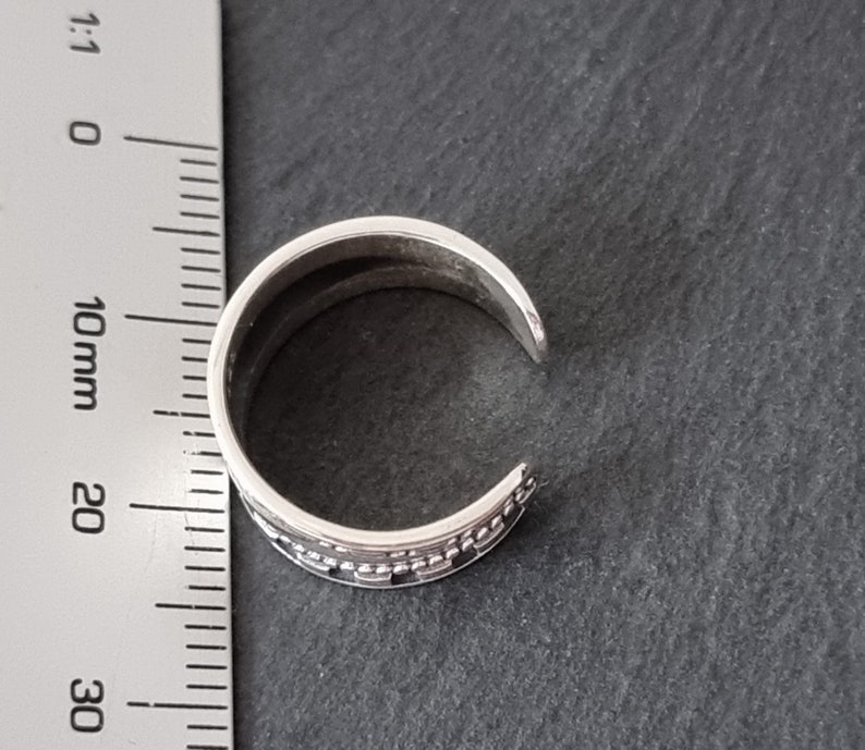 Sterling silver toe ring image 3