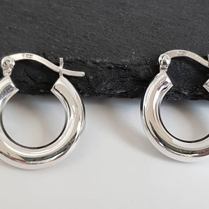 Hoop earrings silver 925