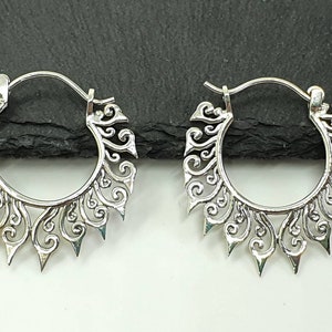 Hoop earrings silver 925
