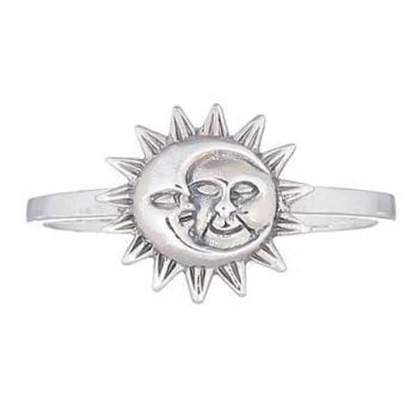 Sonne und Mond Ring - Ring Silber 925