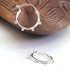 Hoop earrings silver 925, sterling silver earrings