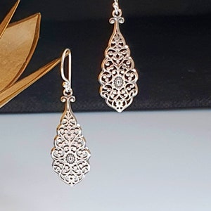 Filigree earrings - silver 925 earrings
