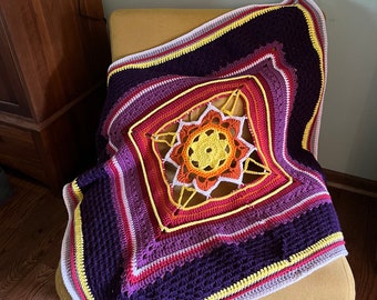 Sunshine Gradient Blanket Crochet Pattern