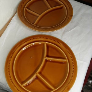 Set of 2 Vintage Luneville Fondue Plates 