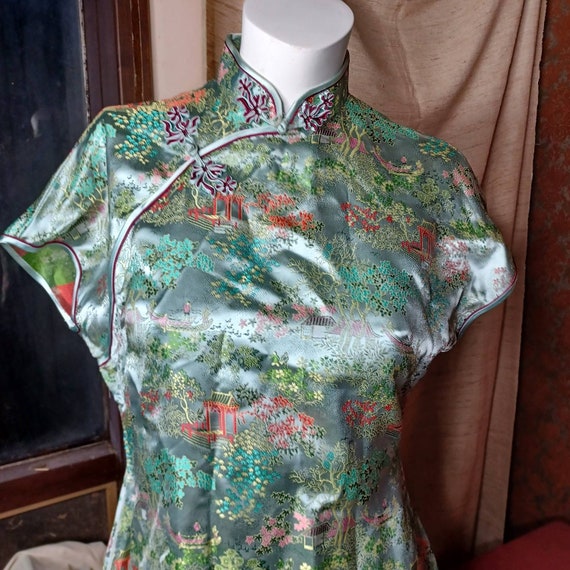 1970s Peony Brand Chinese Robe/Dress - image 2