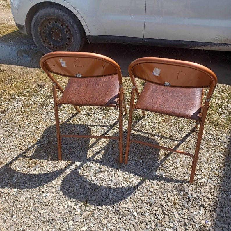 Vintage Fold up Chairs Codey Etsy