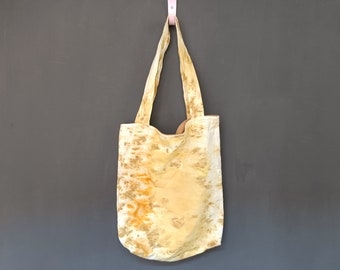 sac à bandoulière léger, teintures végétales, upcycling, sac shopping pliable