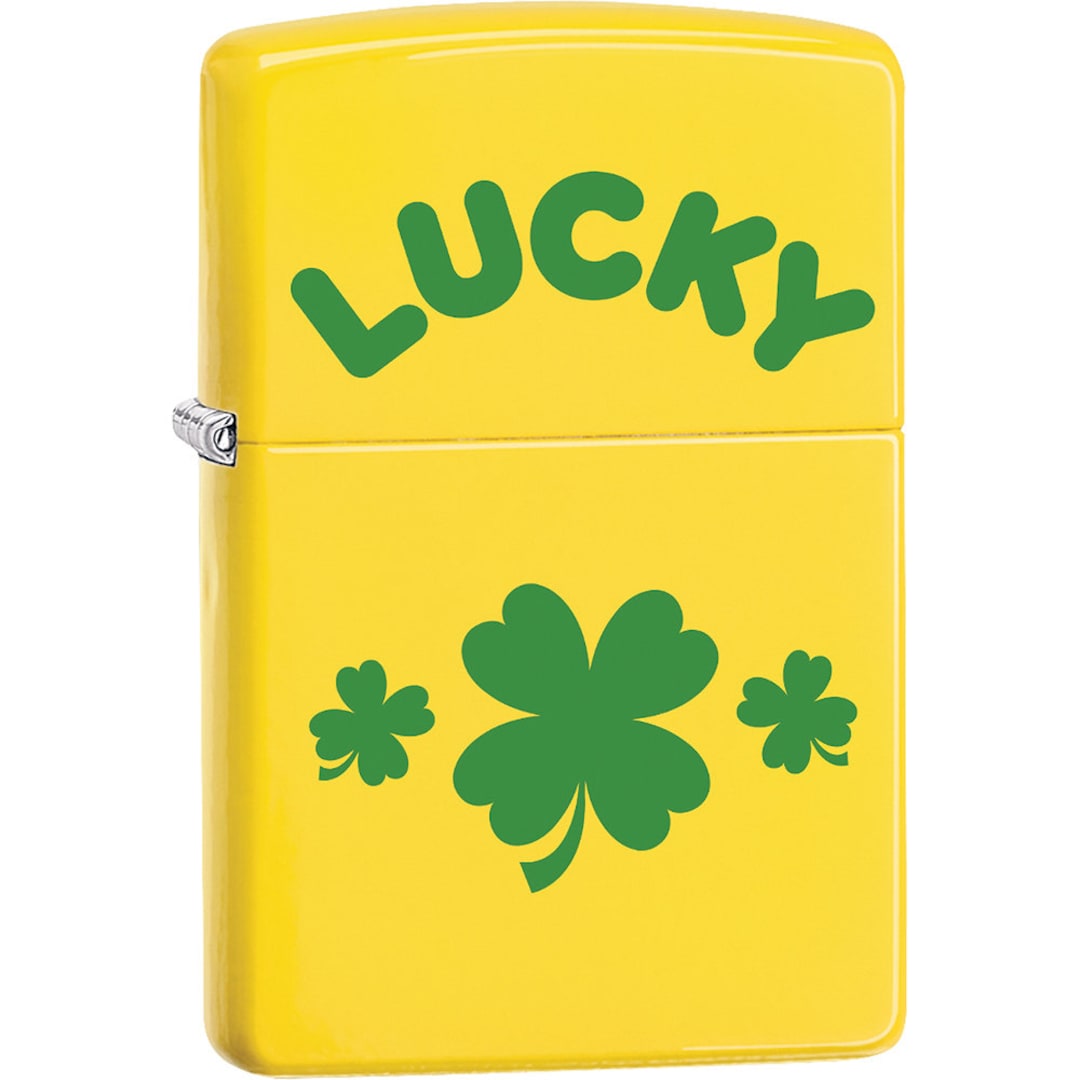 Zippo Lucky Clover Etsy