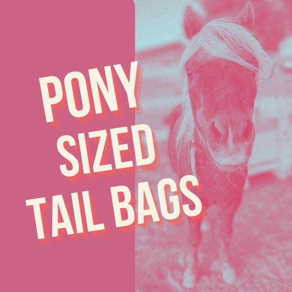 Ready to Ship! - PONY SIZED! Multiple patterns available!  Ready to Ship - ButtBagz Tail bags for horses!