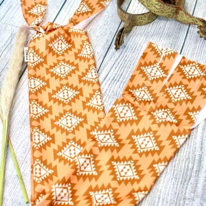 Peach Azteekse paardenstaarttas – lycra franje