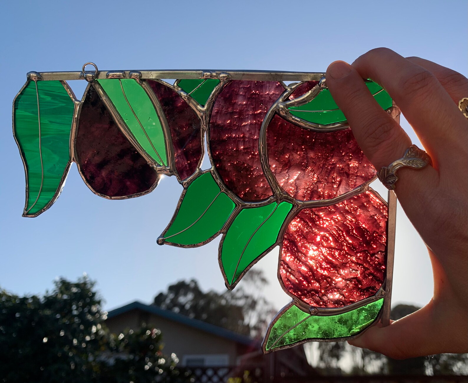 Stained Glass Fruit Corner Etsy