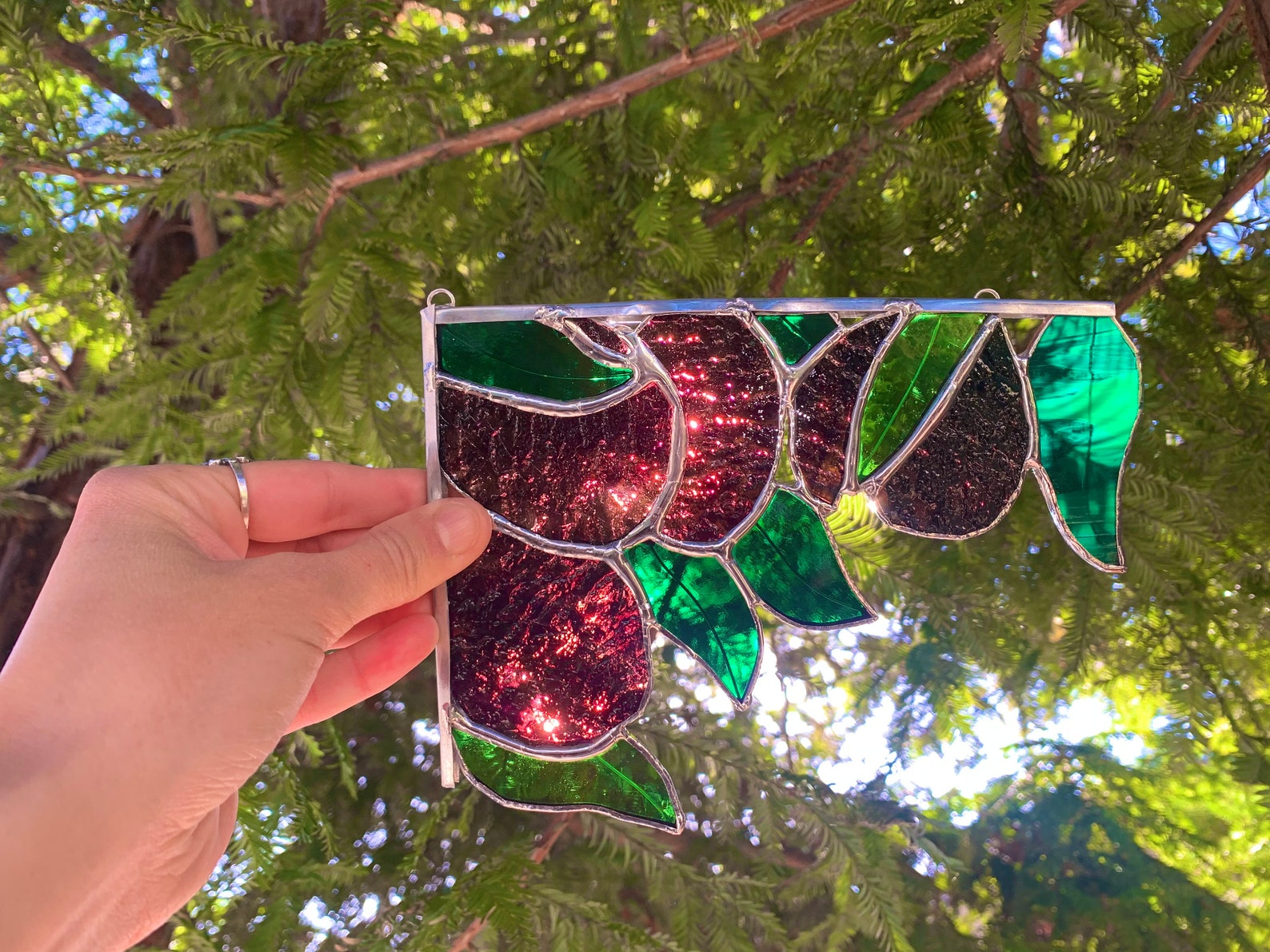 Stained Glass Fruit Corner Etsy