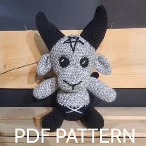 Patrón Baphomet Amigurumi Crochet PDF.