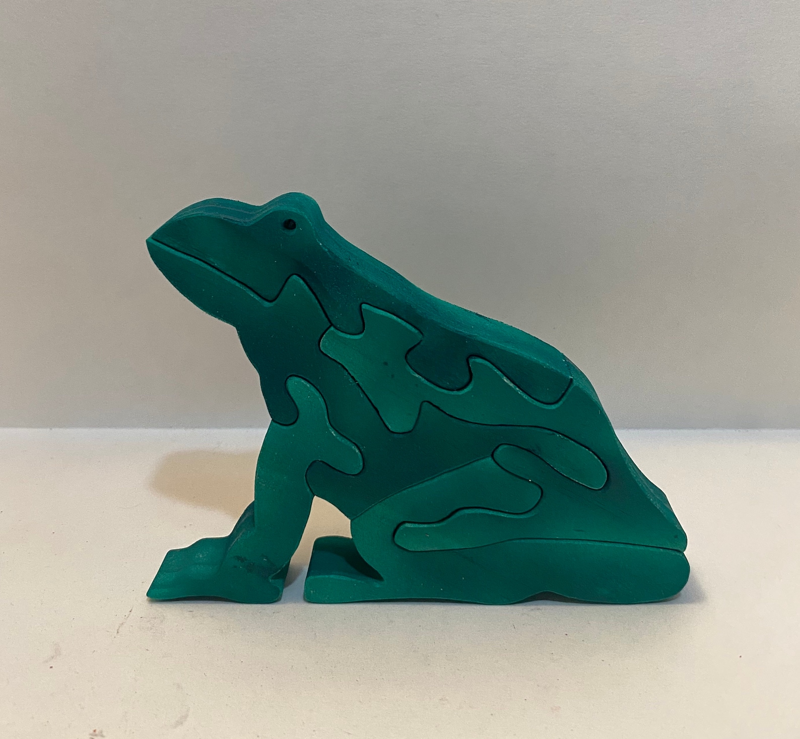 Wooden Frog Puzzle Etsy