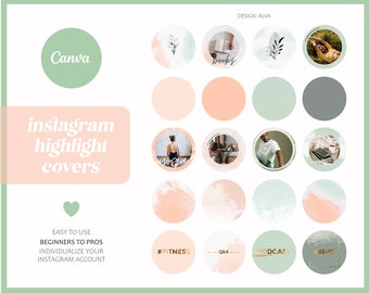 Gold Instagram Story Highlight "Alva" | Boho Instagram Stories Cover | Highlight Story Icon  |  Instagram Story Highlight Covers Watercolour