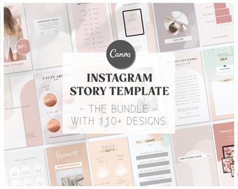BUNDLE Instagram Story Templates | Branding Instagram Story Canva | Insta Story | Instagram Story pack | Edit Instagram Story Canva