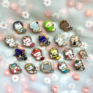 Gato kawaii gato esmalte de dibujos animados etiqueta pin pins set duro lindo kawaii divertido esmalte pin Regalo de cumpleaños para su insignia amante exhibición para jeans chaqueta