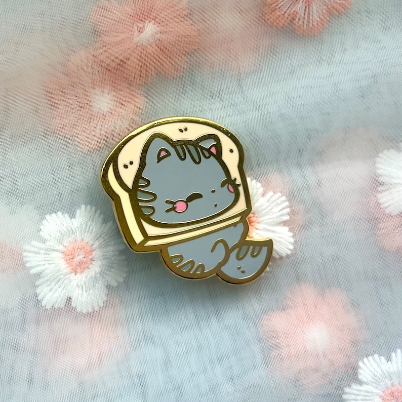 Toasty Pin Kawaii Cat Cartoon Enamel Label Pin Pins Set Hard Cute Kawaii Funny ...