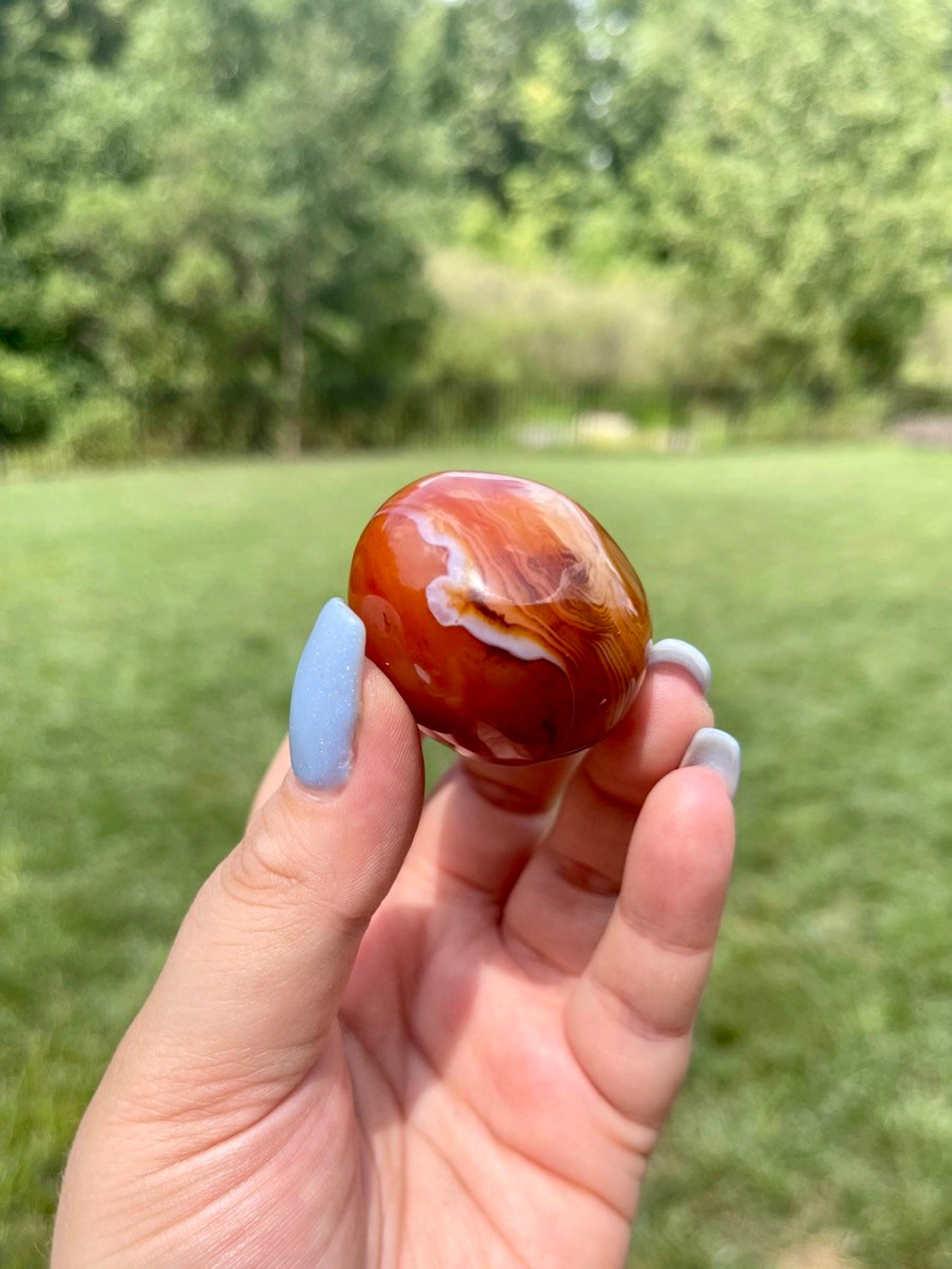 Large Tumbled Sardonyx Stone Etsy