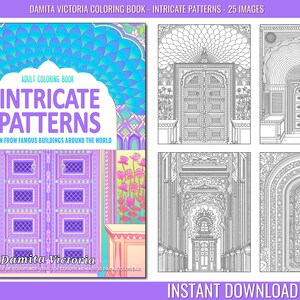 Adult Coloring Book | Intricate Patterns |  Coloring Book for Adults Relaxation | Instant Download