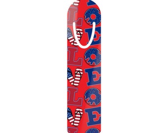 Patriotic Love, Bookmark in Red