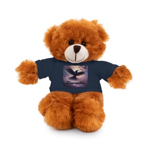 Personalized Rise of the Crow Stuff Animals with Tee, (2 colors & 6 Animal Choices) Rise of the Raven Stuff Animals, Raven Transformation