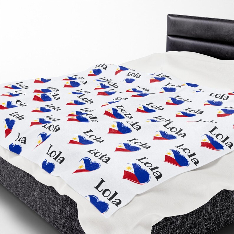 Lola Velveteen Plush Blanket, Lola Blankets, Gifts for Lola, Lola Gifts, Lola Birthday Gifts, Filipino Gifts image 3