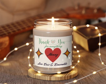 2024 Personalized Retro Thank You Nanny Candle,  Thank you Candles, Thank You Gifts, Retro Thank You Candles, Thank You Nanny Gifts