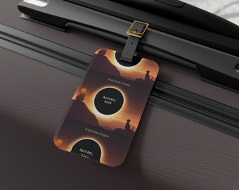 Total Solar Eclipse, Observed by Cats, Luggage Tag