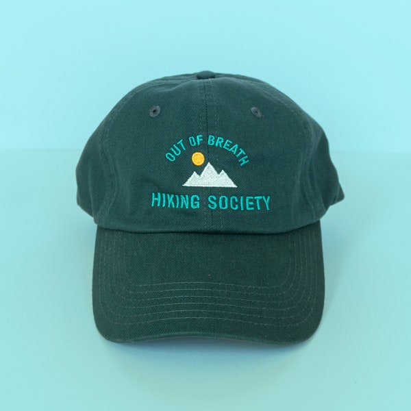 Hiking Cap - The Out of Breath Hiking Society - Embroidered Dad Cap