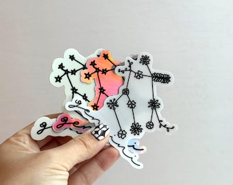 Gemini Constellation Sticker – Waterproof Astrology Decal
