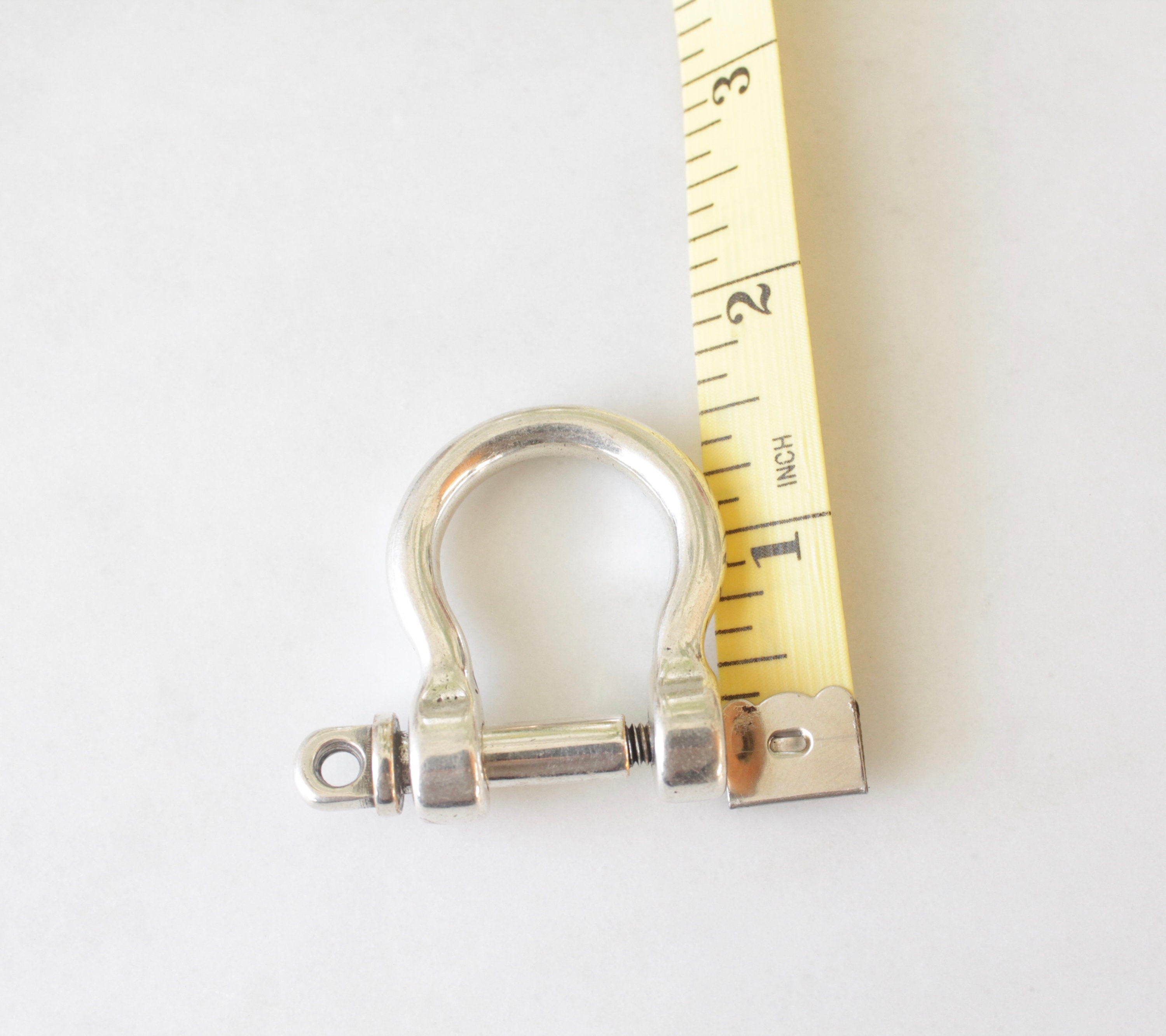 Large antique silver U clasp with rod bracelet finding Etsy