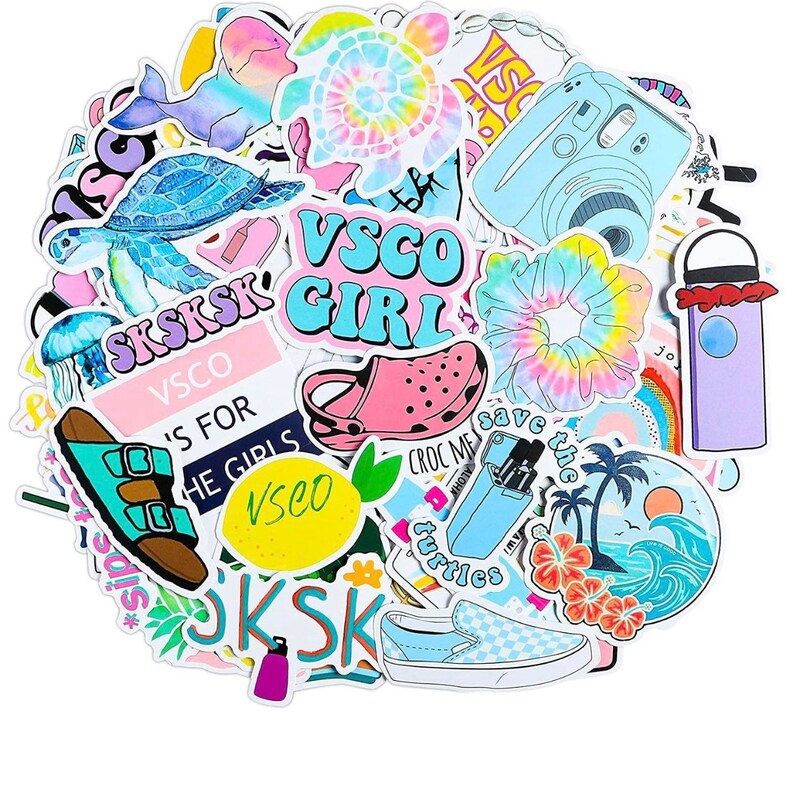 VSCO Stickers for Hydro Flask Stickers 35PackCute Water Etsy