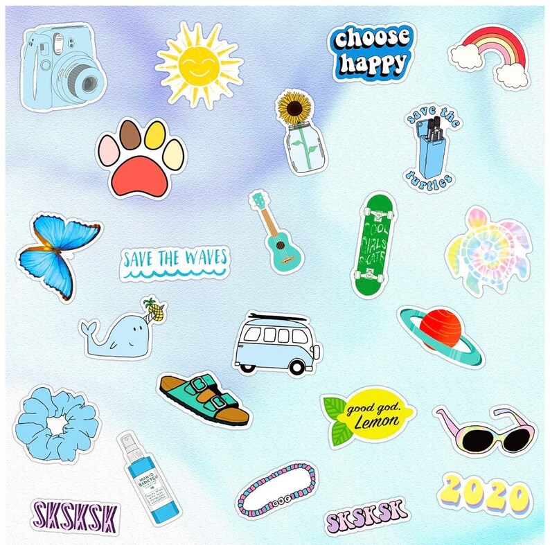 VSCO Stickers for Hydro Flask Stickers 35PackCute Water Etsy